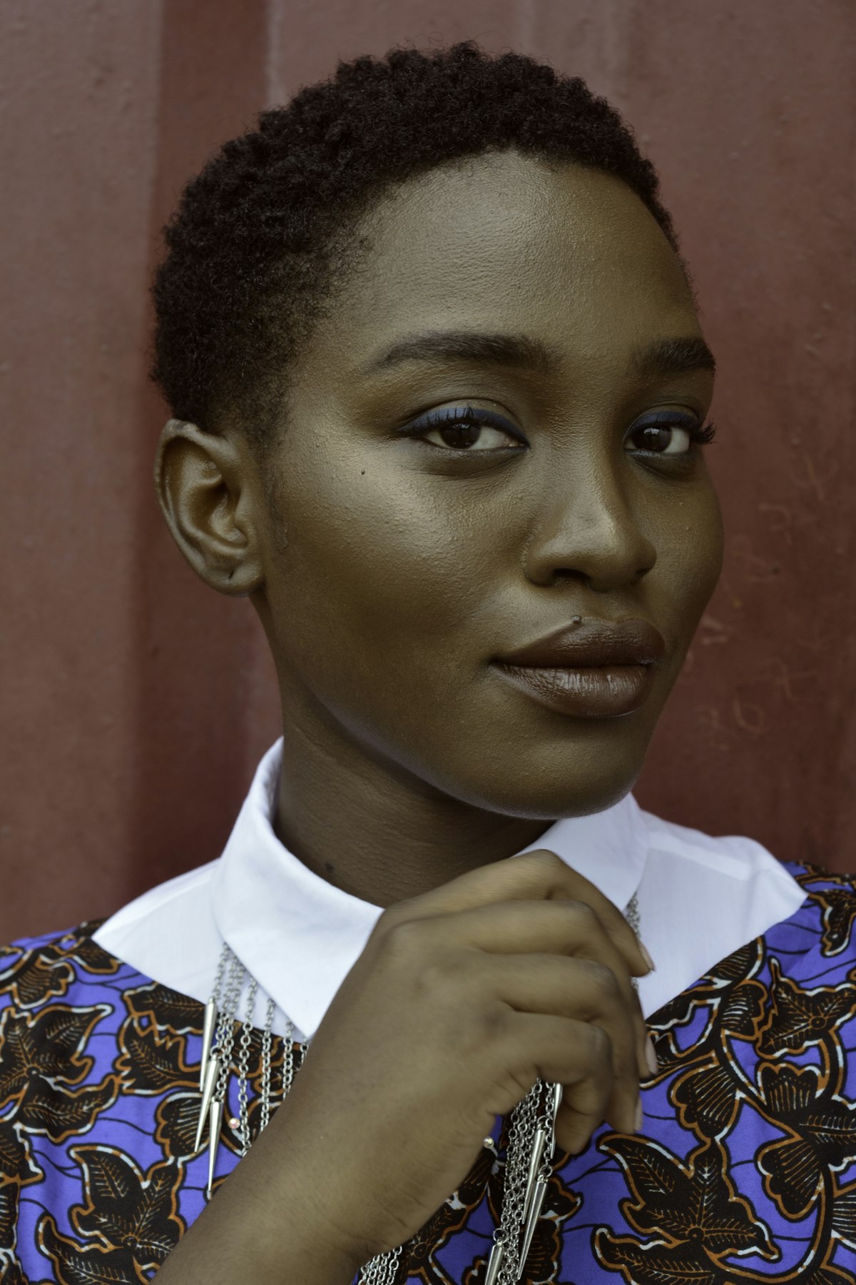 Candid portrait of a wedding guest